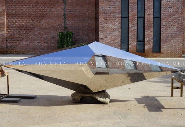 Stainless Steel Diamond Sculpture